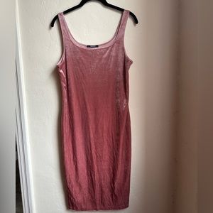Velvet Zara Dress - Pink, Size L